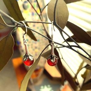 Earrings - Red